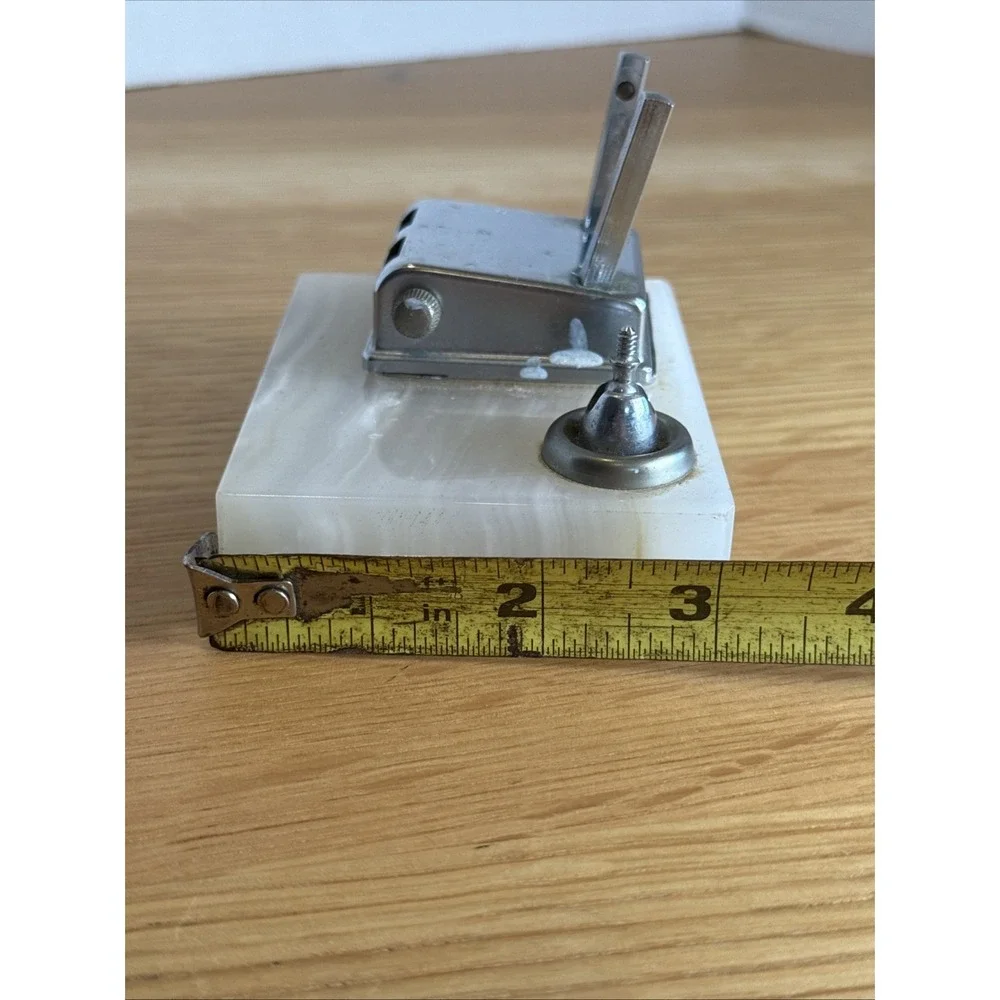 Vintage Marble C.A. Harshaw Pen Holder -missing Pcs